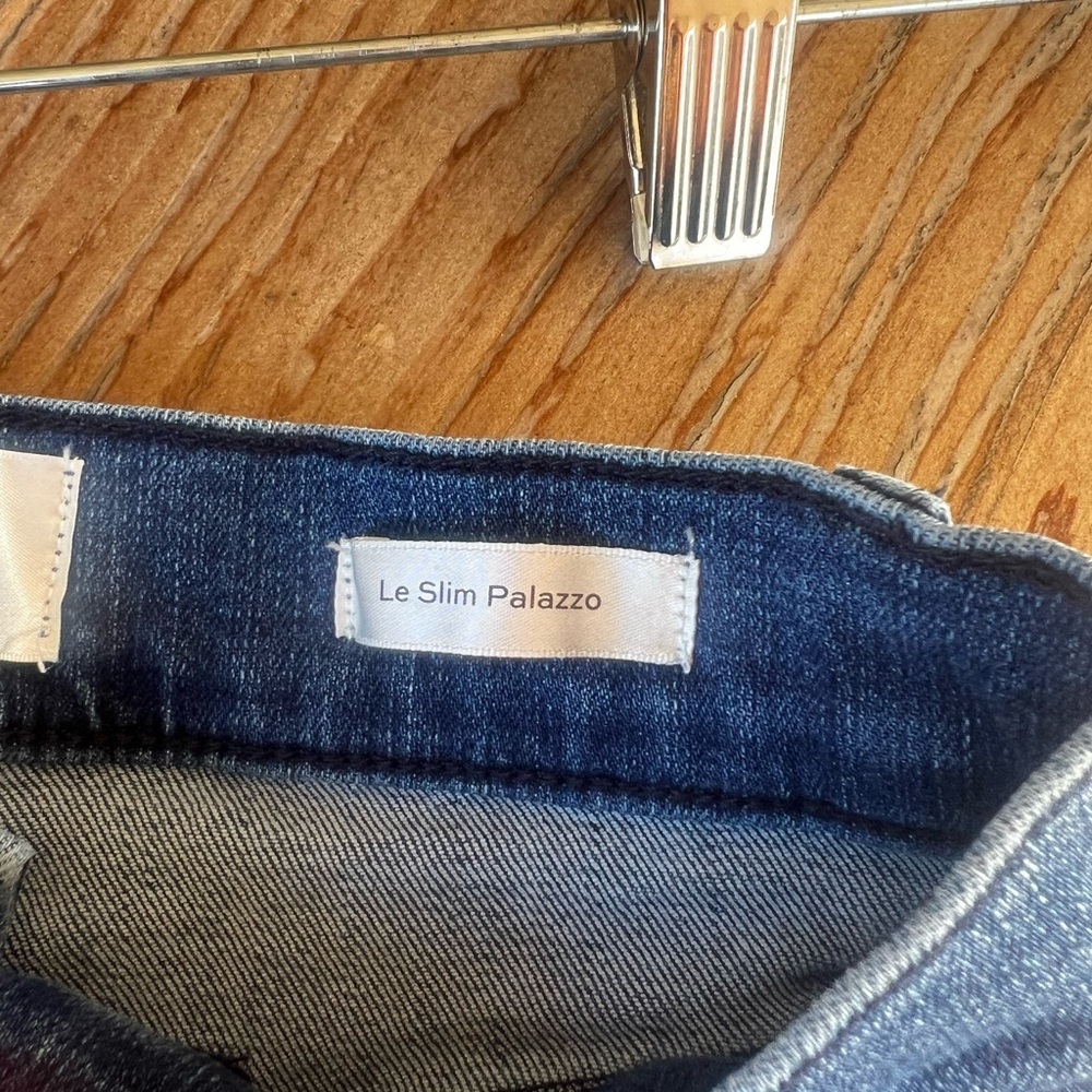 Frame Le Slim Palazzo Jeans with Front patch pockets 26 - Picture 10 of 11